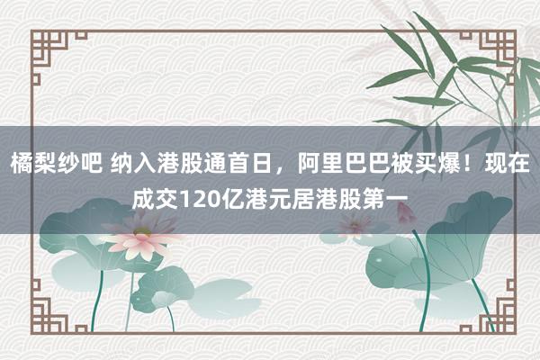 橘梨纱吧 纳入港股通首日，阿里巴巴被买爆！现在成交120亿港元居港股第一