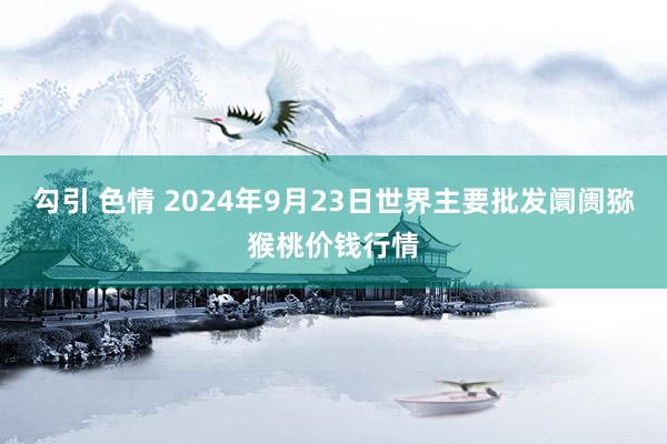 勾引 色情 2024年9月23日世界主要批发阛阓猕猴桃价钱行情