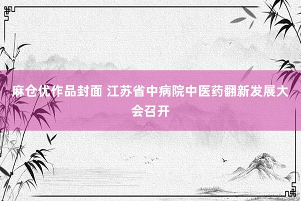 麻仓优作品封面 江苏省中病院中医药翻新发展大会召开