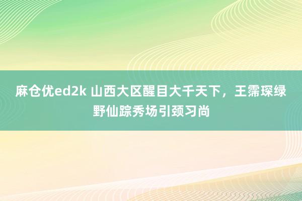 麻仓优ed2k 山西大区醒目大千天下，王霈琛绿野仙踪秀场引颈习尚