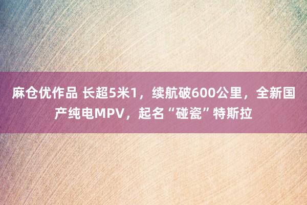 麻仓优作品 长超5米1，续航破600公里，全新国产纯电MPV，起名“碰瓷”特斯拉