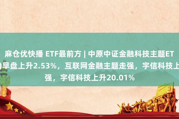 麻仓优快播 ETF最前方 | 中原中证金融科技主题ETF(516100)早盘上升2.53%，互联网金融主题走强，宇信科技上升20.01%