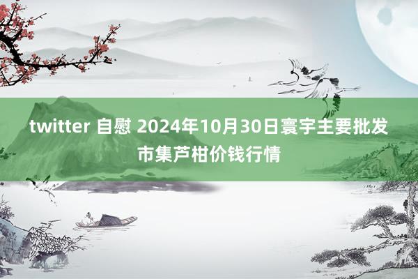 twitter 自慰 2024年10月30日寰宇主要批发市集芦柑价钱行情