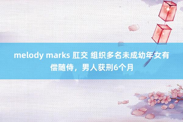 melody marks 肛交 组织多名未成幼年女有偿随侍，男人获刑6个月