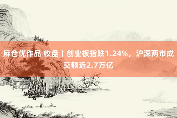 麻仓优作品 收盘丨创业板指跌1.24%，沪深两市成交额近2.7万亿