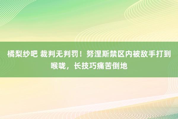 橘梨纱吧 裁判无判罚！努涅斯禁区内被敌手打到喉咙，长技巧痛苦倒地