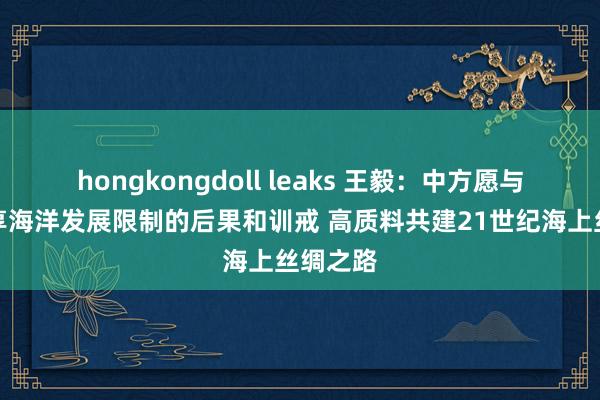 hongkongdoll leaks 王毅：中方愿与列国共享海洋发展限制的后果和训戒 高质料共建21世纪海上丝绸之路