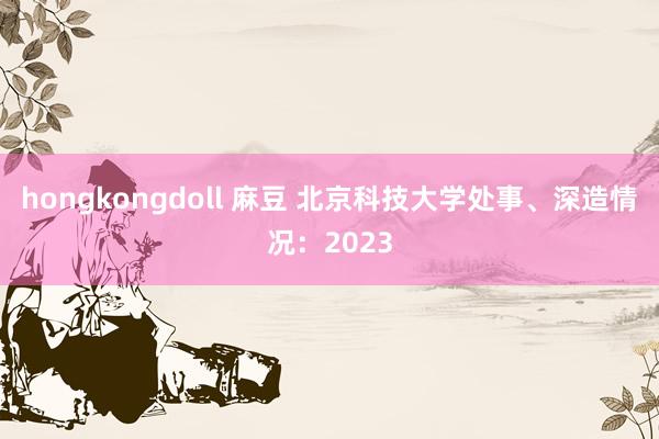 hongkongdoll 麻豆 北京科技大学处事、深造情况：2023