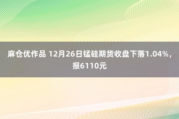 麻仓优作品 12月26日锰硅期货收盘下落1.04%，报6110元