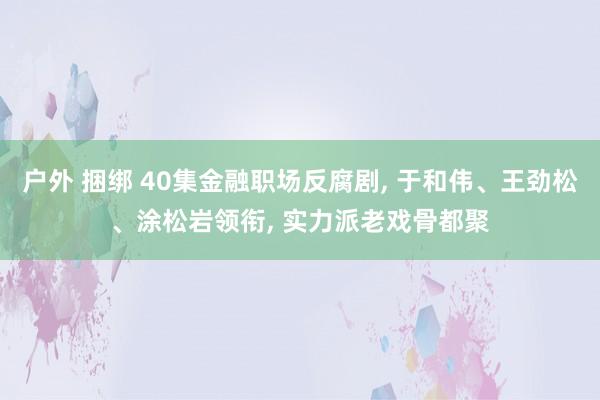 户外 捆绑 40集金融职场反腐剧， 于和伟、王劲松、涂松岩领衔， 实力派老戏骨都聚